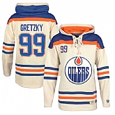 Edmonton Oilers #99 Wayne Gretzky Cream All Stitched Hooded Sweatshirt,baseball caps,new era cap wholesale,wholesale hats